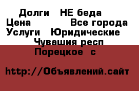 Долги - НЕ беда ! › Цена ­ 1 000 - Все города Услуги » Юридические   . Чувашия респ.,Порецкое. с.